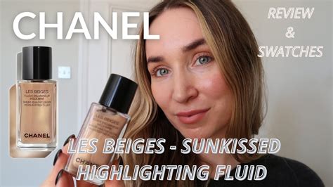 chanel les beiges highlighter sunkissed|Chanel Les Beiges highlighting fluid.